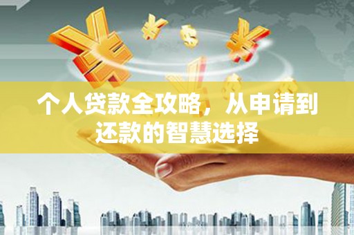 秦安个人贷款全攻略，从申请到还款的智慧选择