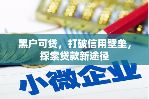 秦安黑户可贷，打破信用壁垒，探索贷款新途径
