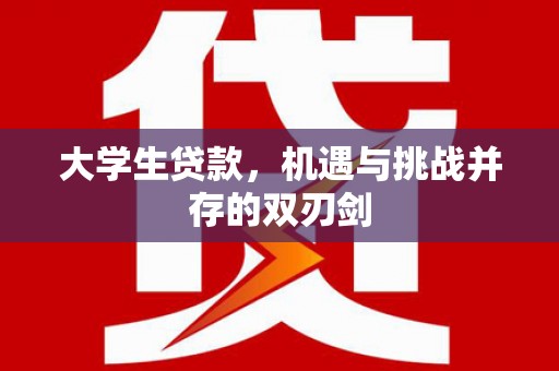 秦安大学生贷款，机遇与挑战并存的双刃剑
