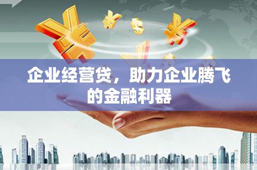 秦安企业经营贷，助力企业腾飞的金融利器
