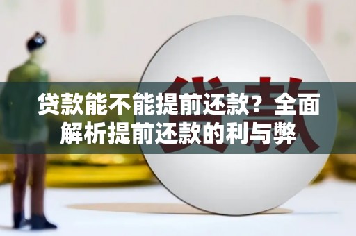 秦安贷款能不能提前还款？全面解析提前还款的利与弊