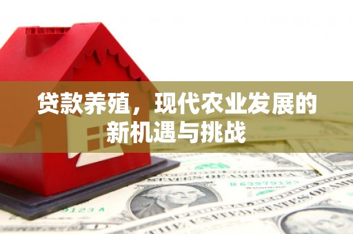 秦安贷款养殖，现代农业发展的新机遇与挑战