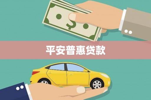 秦安平安普惠贷款