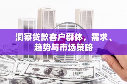 秦安洞察贷款客户群体，需求、趋势与市场策略