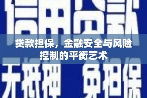 秦安贷款担保，金融安全与风险控制的平衡艺术