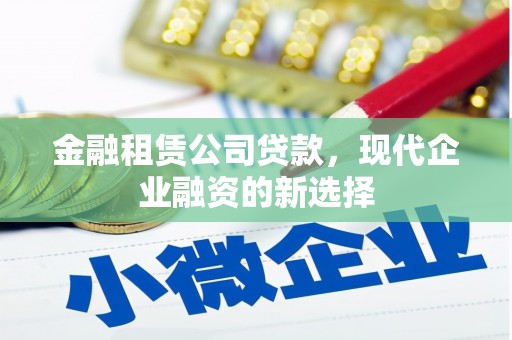 秦安金融租赁公司贷款，现代企业融资的新选择