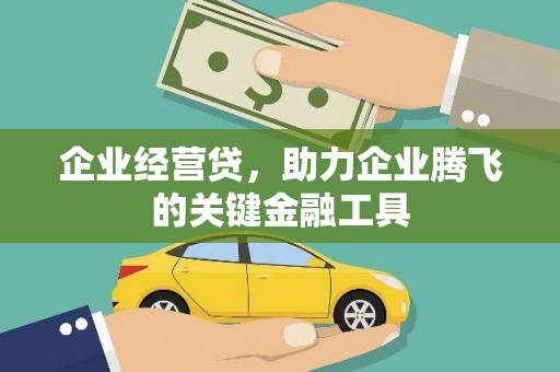 秦安企业经营贷，助力企业腾飞的关键金融工具