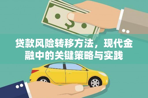 秦安贷款风险转移方法，现代金融中的关键策略与实践