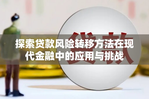 秦安探索贷款风险转移方法在现代金融中的应用与挑战