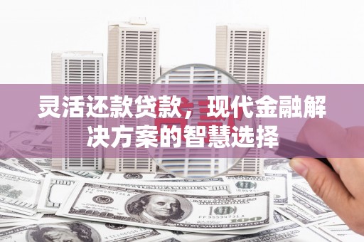 秦安灵活还款贷款，现代金融解决方案的智慧选择
