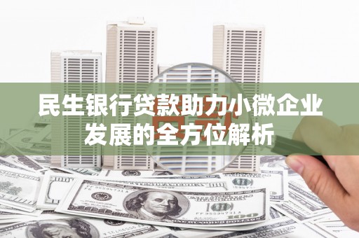 秦安民生银行贷款助力小微企业发展的全方位解析