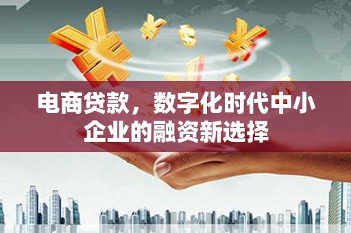 秦安电商贷款，数字化时代中小企业的融资新选择