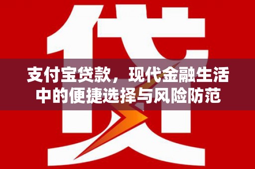 秦安支付宝贷款，现代金融生活中的便捷选择与风险防范