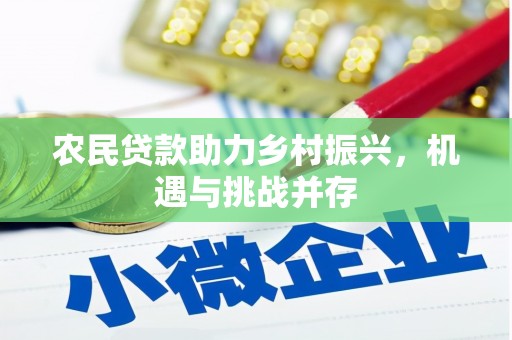 秦安农民贷款助力乡村振兴，机遇与挑战并存