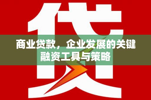 秦安商业贷款，企业发展的关键融资工具与策略