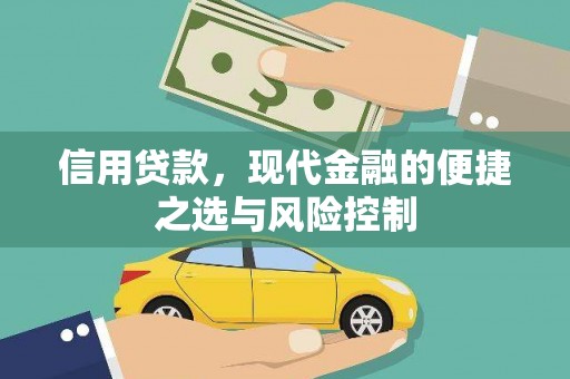 秦安信用贷款，现代金融的便捷之选与风险控制
