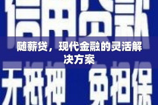 秦安随薪贷，现代金融的灵活解决方案