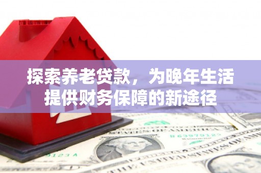 秦安探索养老贷款，为晚年生活提供财务保障的新途径