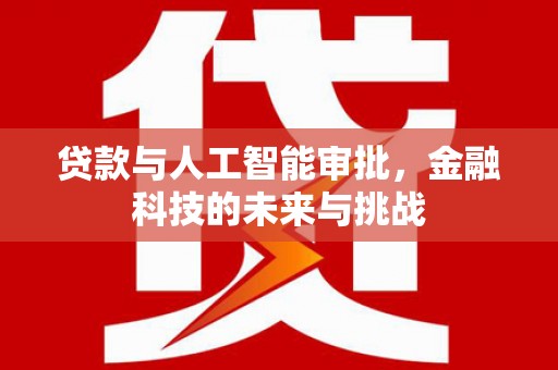 秦安贷款与人工智能审批，金融科技的未来与挑战