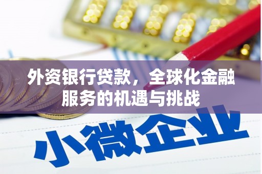 秦安外资银行贷款，全球化金融服务的机遇与挑战