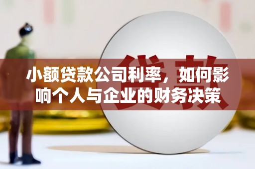 秦安小额贷款公司利率，如何影响个人与企业的财务决策