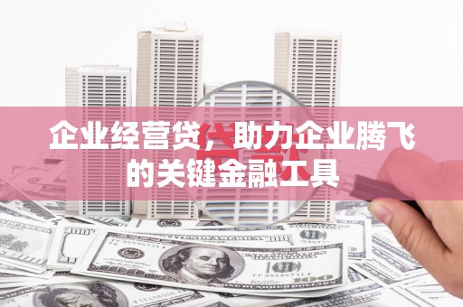 秦安企业经营贷，助力企业腾飞的关键金融工具