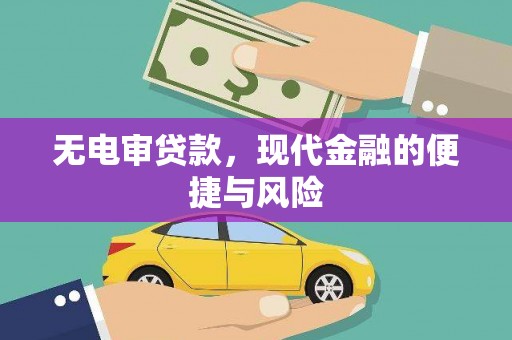 秦安无电审贷款，现代金融的便捷与风险