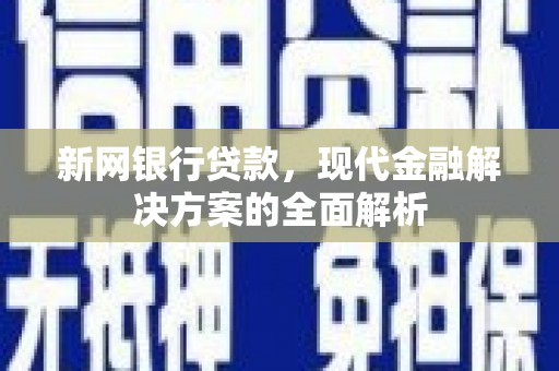 秦安新网银行贷款，现代金融解决方案的全面解析