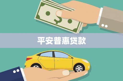 秦安平安普惠贷款