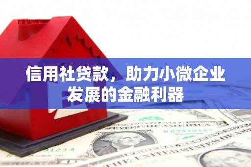 秦安信用社贷款，助力小微企业发展的金融利器