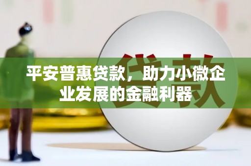 秦安平安普惠贷款，助力小微企业发展的金融利器