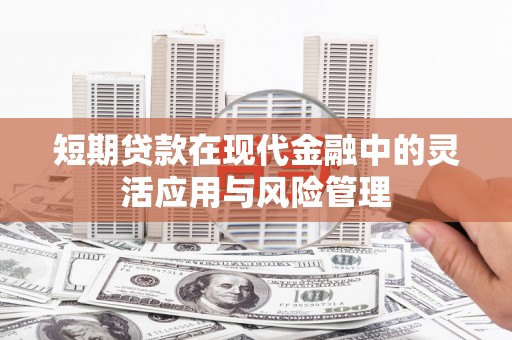 秦安短期贷款在现代金融中的灵活应用与风险管理